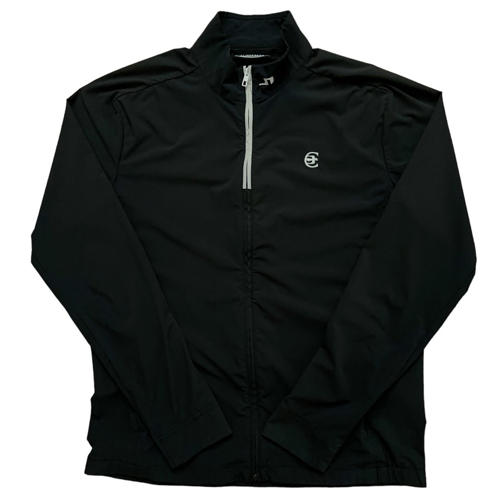 J.Lindeberg Jacket Mens Size L Jeff Hybrid Golf Full-Zip Performance Black